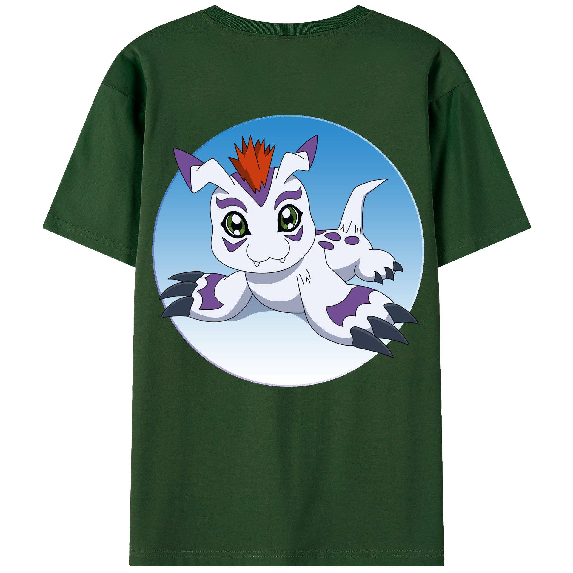 （画像用） Digimon デジタルモンスター/デジモン 綿100％半袖Tシャツ（背面プリント）